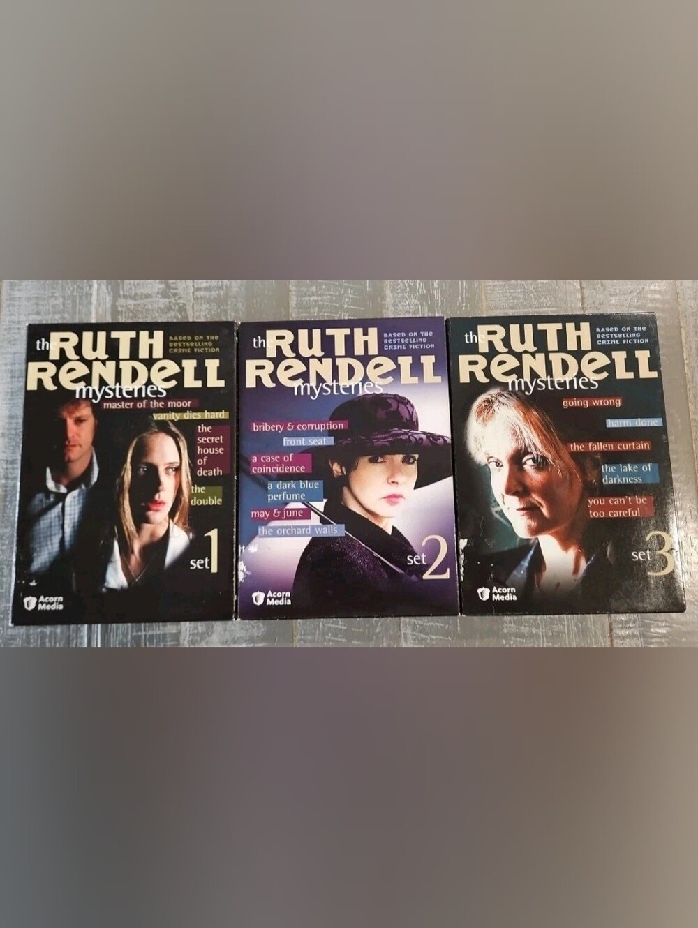 Ruth Rendell DVD LOT, Sets 1-3, Acorn BBC British Crime, Colin Firth Vol 1 2 3
